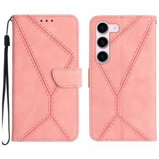 STITCHING Knižkové puzdro pre Samsung Galaxy S23 5G - ružové