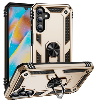 RING ARMOR Tvrdený kryt pre Samsung Galaxy A15 / A15 5G - zlatý