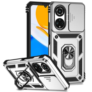 SLIDING ARMOR Tvrdený kryt pre Honor X7 - sivý