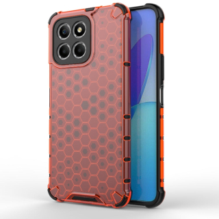 HONEYCOMB Tvrdený kryt pre Honor X6 / X8 5G - červený