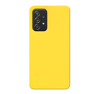 MATT Silikónový Zadný kryt pre Samsung Galaxy A52 / A52 5G / A52s - žltý