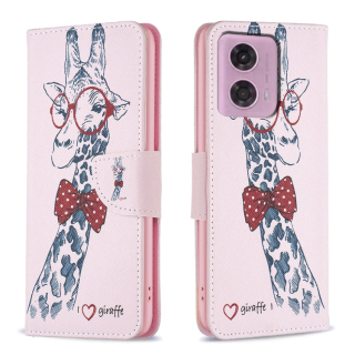 PAINT Knižkové puzdro pre Motorola Moto G34 5G - Žirafa