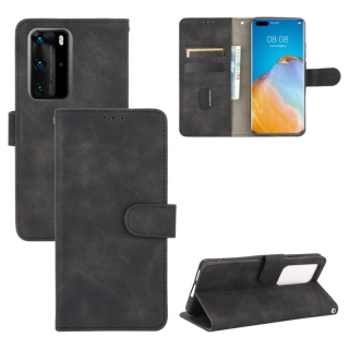 SOLID Knižkové puzdro pre Huawei P40 Pro - čierne