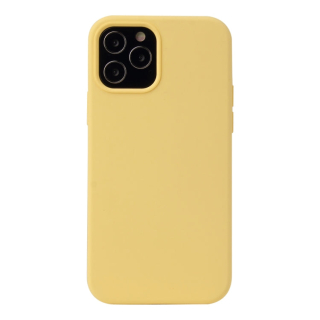 MATT Silikónový obal pre Apple iPhone 12 Pro Max - žltý