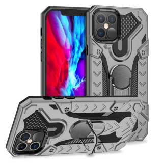 HOLDER ARMOR Tvrdený kryt pre Apple iPhone 12 / iPhone 12 Pro - sivý