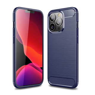 CARBON Zadný obal pre Apple iPhone 13 Pro Max - modrý