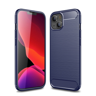 CARBON Zadný obal pre Apple iPhone 14 - modrý