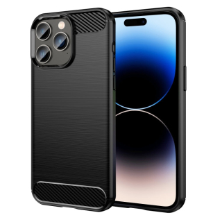 CARBON Zadný obal pre Apple iPhone 14 Pro Max - čierny