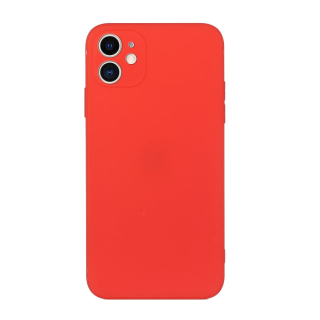 MATT Silikónový obal pre Apple iPhone 11 - červený