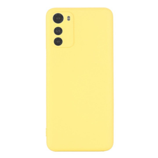 MATT Silikónový Zadný kryt pre Motorola Moto E32 / E32s - žltý