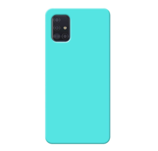 MATT Silikónový Zadný kryt pre Samsung Galaxy A51 - mentolový