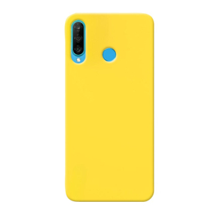 SNAPY silikónový obal na Huawei P30 Lite - žltý