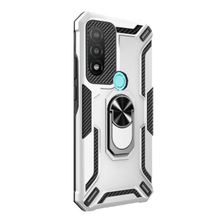 WARSHIP Tvrdený kryt na Motorola Moto E40 / E30 / E20 - sivý