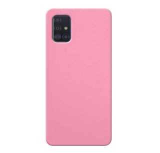 MATT Silikónový Zadný kryt pre Samsung Galaxy A51 - ružový