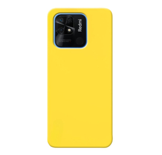 MATT Silikónový Zadný kryt pre Xiaomi Redmi 10C - žltý