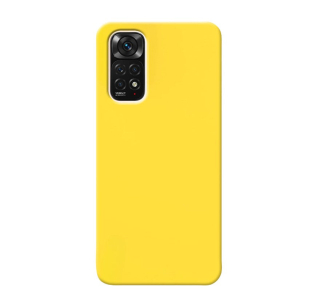 MATT Silikónový Zadný kryt pre Xiaomi Redmi Note 11 / Note 11s - žltý