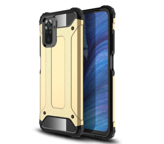 HYBRID Tvrdený Zadný kryt pre Xiaomi Redmi Note 11 / Note 11s - zlatý