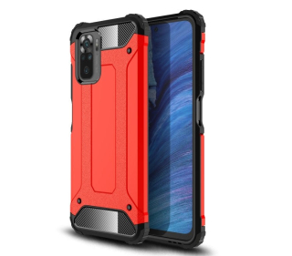 HYBRID Tvrdený Zadný kryt pre Xiaomi Redmi Note 11 / Note 11s - červený