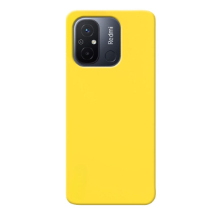 MATT Silikónový Zadný kryt pre Xiaomi Redmi 12C - žltý