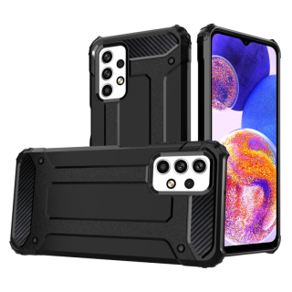 HYBRID Tvrdený Zadný kryt pre Samsung Galaxy A33 5G - čierny
