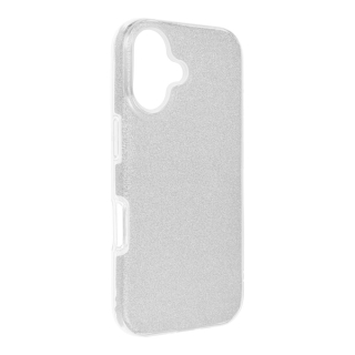 SHINING Puzdro Apple iPhone 16 strieborné