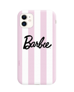 Silikonové puzdro na Apple iPhone 11 Barbie ružovo biele