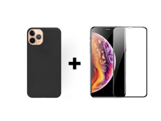 9D SKLO + KRYT 2v1 pre Apple iPhone 11 Pro Max čierne