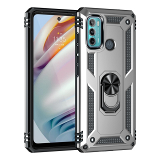 Tvrdený kryt pre Motorola Moto G60 - Armor ring sivý