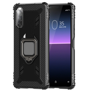Tvrdený kryt na Sony Xperia L4 - Armor Ring čierny