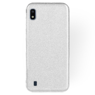 Silikonový obal na Samsgun Galaxy A10 Glitter strieborný