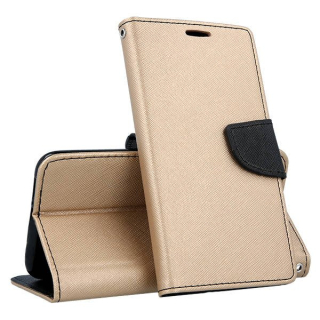 Knižkové puzdro Smart Fancy na Samsung Galaxy A22 5G - zlato čierne