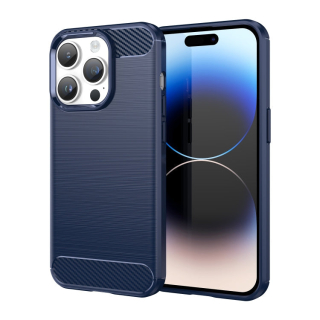CARBON Zadný obal pre Apple iPhone 15 Pro Max - modrý