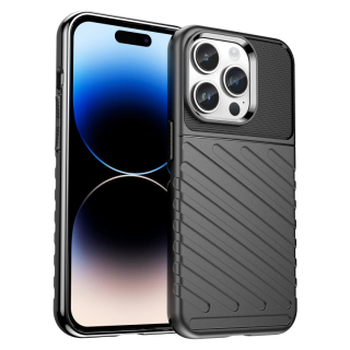 THUNDER Ochranný kryt pre Apple iPhone 15 Pro Max - čierny