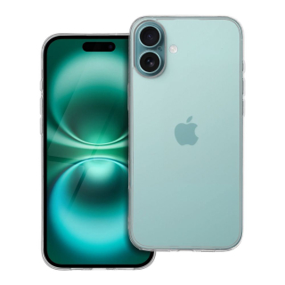 CLEAR Puzdro 2 mm pre Apple iPhone 16 Plus (ochrana fotoaparátu) priehľadné