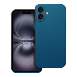MATNÉ puzdro pre Apple iPhone 16 Plus modré