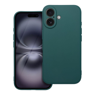 MATNÉ puzdro Apple iPhone 16 tmavo zelené