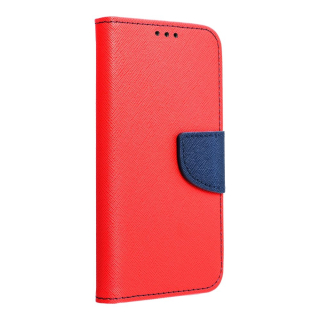 FANCY knižkové puzdro na Apple iPhone 16 Plus červené / tmavomodré