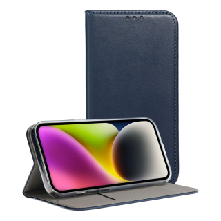 Knižkové puzdro SMART MAGNETO Apple iPhone 16 navy